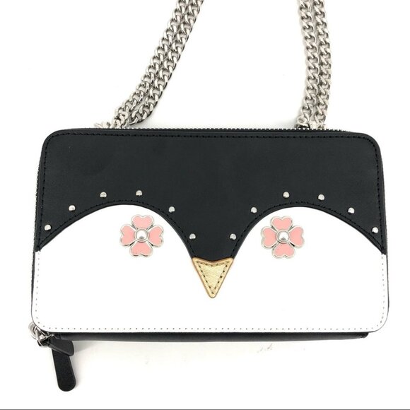 Kate Spade Black Leather Crossbody Wallet | New With Tags - Picture 2 of 7